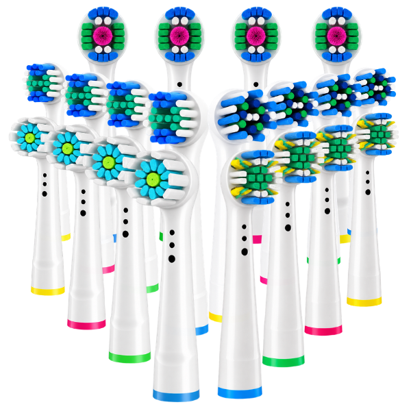 Electric Toothbrush Replacement Heads 20 Pack Compatible with Oral-B Braun Soft