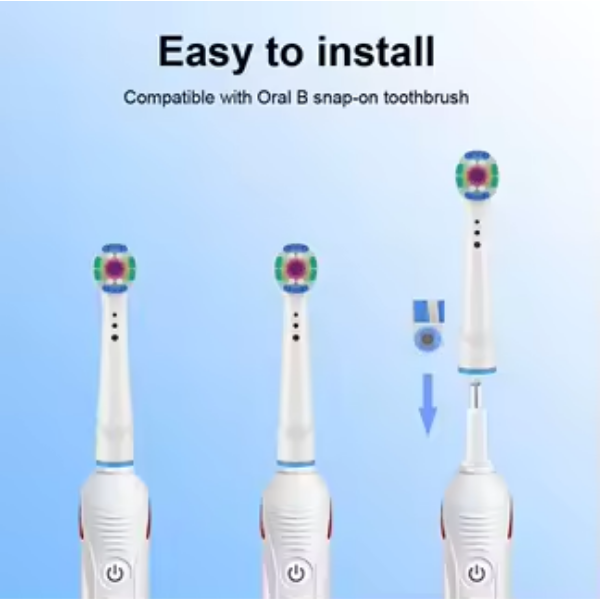 Electric Toothbrush Replacement Heads 20 Pack Compatible with Oral-B Braun Soft